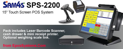 SAM4S SPS2200 Retail Shop POS Solution for shops