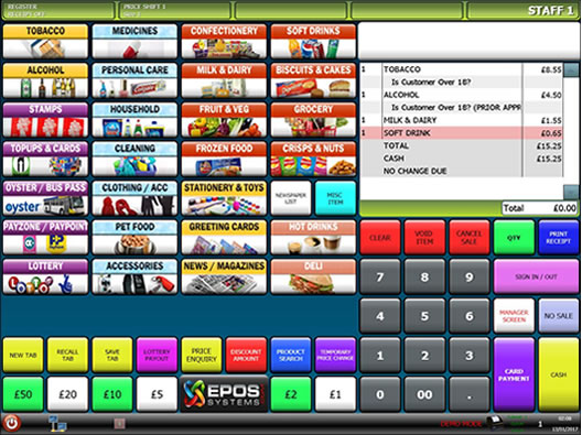 Retail EPOS System and Software